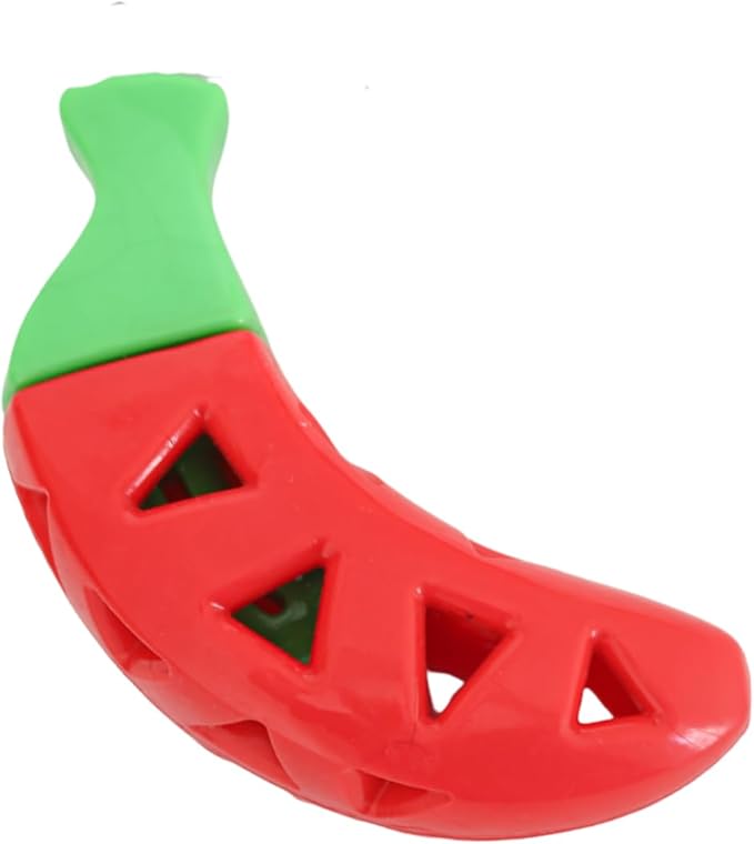 Steel Dog Treaters Chili Pepper, Dog Toy for Boredom and Stimulation, Treat Dispensing, Interactive Dog Puzzle Toys for Small, Medium, Large Breed