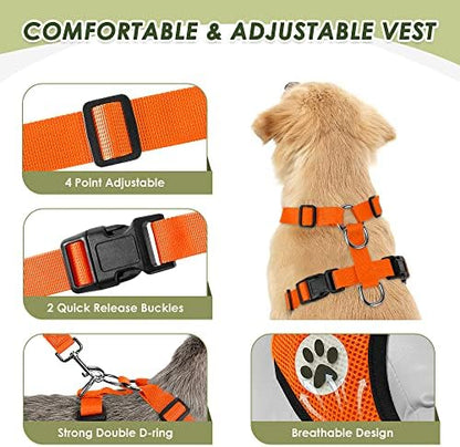 Lukovee Dog Car Harness Seat Belt, Harness & Seatbelt with 2 in 1 Buckle - Image 4