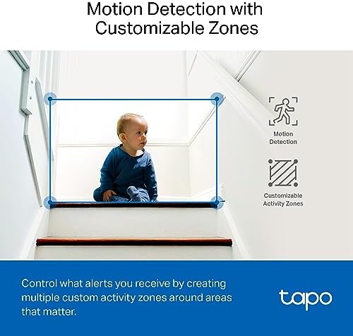 TP-Link Tapo 2K QHD Pan/Tilt Security Camera for Pet Camera, Baby Monitor, Motion Detection, Motion Tracking, 2-Way Audio, Night Vision, Cloud &SD Card Storage, Works w/Alexa & Google Home(Tapo C220) - Image 7