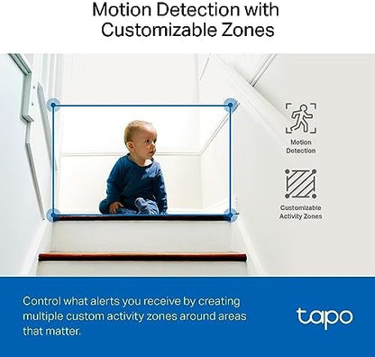 TP-Link Tapo 2K QHD Pan/Tilt Security Camera for Pet Camera, Baby Monitor, Motion Detection, Motion Tracking, 2-Way Audio, Night Vision, Cloud &SD Card Storage, Works w/Alexa & Google Home(Tapo C220) - Image 7