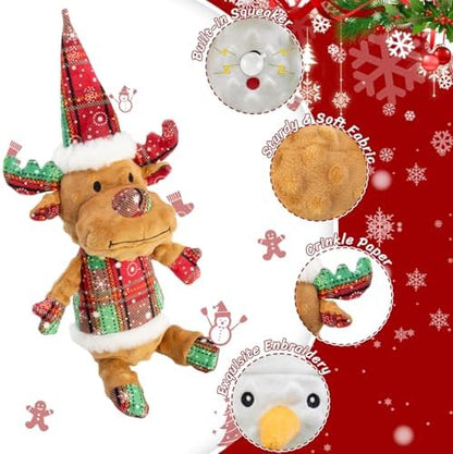 Christmas Dog Toy Squeaky Interactive Dog Toys Indoor Outdoor Play - Image 2
