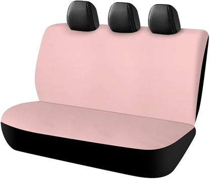 Car Interior Decor Seat Cover, Universal Stretch Back Seat Protector, Car Accessories Rear Bench Seat Covers for Trucks SUV Compatible with Pink