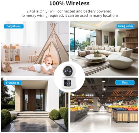 VSTARCAM 2 Lens 2K Indoor Camera with Micro SD Card 128 GB, One-Tap Call, PIR Motion Detection, Color Night Vision, Two-Way Audio - Image 7