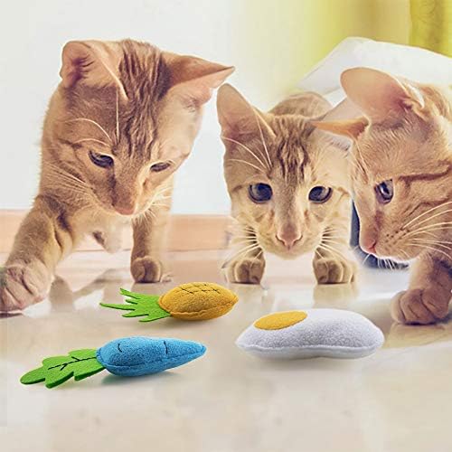 AWOOF Catnip Toys for Indoor Cats, 6 Pack Cat Chew Toys Plush Interactive Cat Kicker Toy for Indoor Kitten Exercise for All Breeds - Image 7