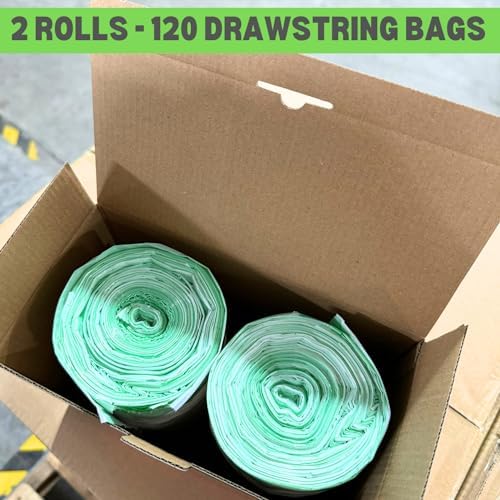 Cat Litter Box Liner Bags Compatible with Litter-Robot Waste Drawer Heavy Duty Waste Drawer Liners for Self-Cleaning Pet Kitty Litter Box Drawer 9-11 Gallons (White Drawstring (110 ct.)) - Image 4