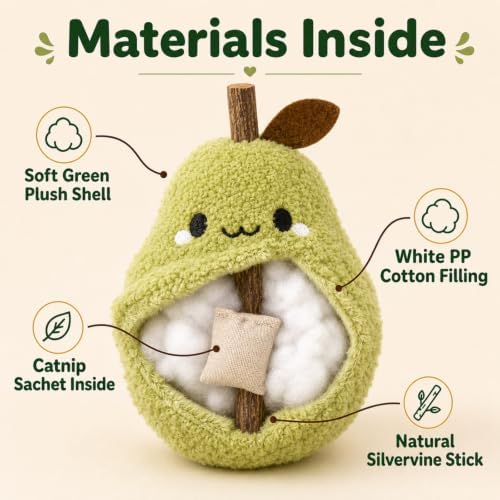 Durable and lnteractive Cat Teething Stick Toys: Chewing Stick, Grinding Teeth Rod, and chewable Cat Doll for Your Pet's Entertainment (Green) - Image 4