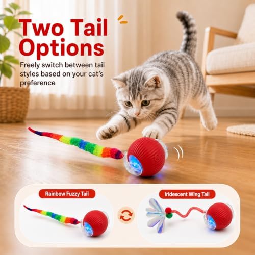 Interactive Cat Toy Ball, Smart Moving Pet Toy for Cats & Dogs - Image 6