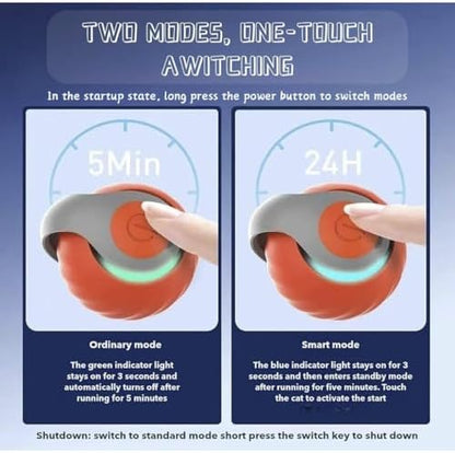 Speediest Tail 2.0 Cat Toy,Interactive CatToy,CatToys for Indoor Cats,Chewie Viral Cat Ball,Adjustable Sports Rolling Toy,Electric Rolling Ball Christmas Birthday Gift for Pets - Image 3