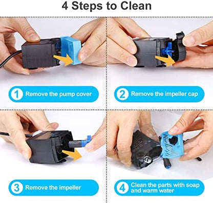 SP-400LV Cat and Dog Water Fountain Pump with Grommet,USB Replacement Pump for Original Mini Pet Fountain - Image 6