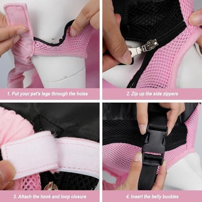FEimaX Dog Carrier Backpack Pet Legs Out Front Cat Travel Bag, Adjustable Puppy Backpacks Carriers Hands-Free for Small Medium Dogs Cats Hiking Traveling Camping Daily Walking - Image 5