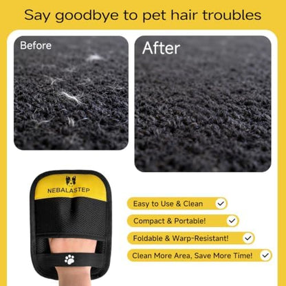 Pet Hair Remover Gloves Brush for Dogs & Cats,Electrostatic Reusable Pet Hair Remover Tool for Laundry,Clothing,Couch,Carpet,Car Seat,Upgraded Animal Fur Removal Tool (Red, Type 2) - Image 3