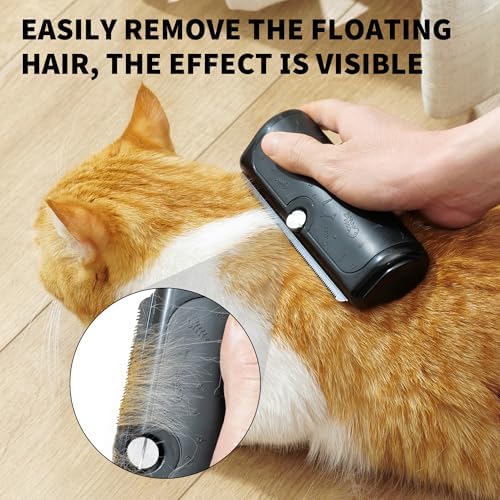 Deshedding Dog Brush for Short Hair, Black - Image 3