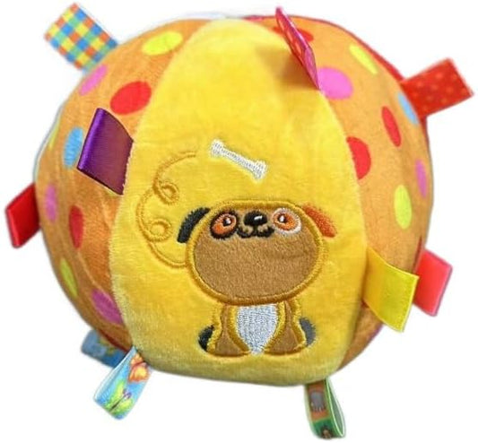 Squeaky Hanging Dog Toy, Colorful Squeaky Hanging Dog Training Toy, Interactive Fetch Play Ball, 6-Inch Soft Ball with Cotton and Built-in Bell for Dogs & Small to Large Dog by Unknown