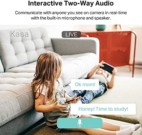 Kasa 2K+ Indoor Pan/Tilt Wired Security Camera, Baby & Pet Monitor, KC410S - Image 6
