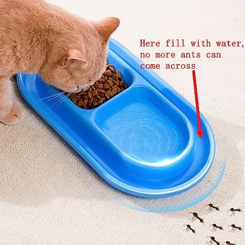 Cat Kitten Dish Dog Puppy Feeder Pet Bowl 3 Colors New Light Blue - Image 5