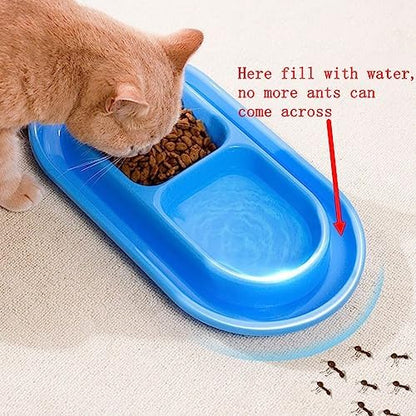 Cat Kitten Dish Dog Puppy Feeder Pet Bowl 3 Colors New Light Blue - Image 5