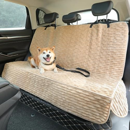 Dog Car Seat Cover, Waterproof Non-Slip Pet Mat, LightCoffee Back Seat by AEEISHOMEREFORM