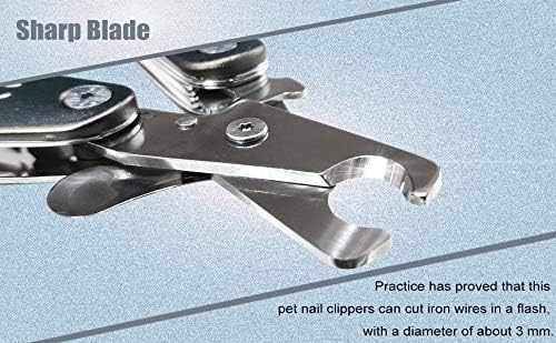 2026 Dog Nail Clipper for Anxiety Sensitive Dogs, Sharp Blade for Large Dog, Cut Through Thick Nail Smoothly, 3 in 1 Compact Build-in Nail File & Comb, Heavy Duty Professional Dog Nail Clipper