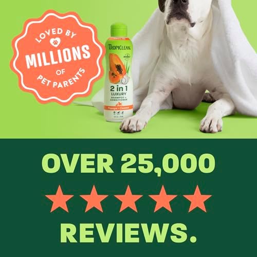 TropiClean 2in1 Dog Shampoo and Conditioner, 3X Longer Lasting Scent, 20oz - Image 6