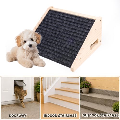 NQEUEPN Wooden Pet Ramps for Stairs, Non-Slip Low-Angled Dog Cat Ramps - Image 7