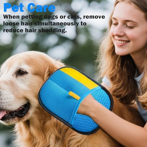 2 Pcs Electrostatic Pet Hair Removal Gloves for Dogs & Cats - Image 6