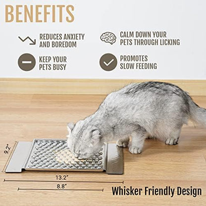 PEGGY11 304 Stainless Steel Lick Mat for Dogs & Cats, 1 Pack - Image 3