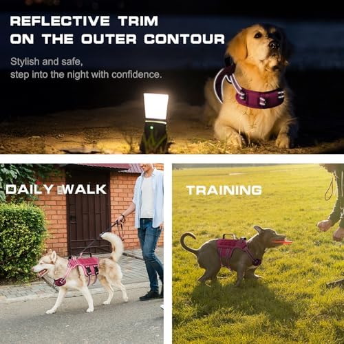 Dog Harness for Large Dogs, No Pull Tactical Vest with Front Clips - Image 5