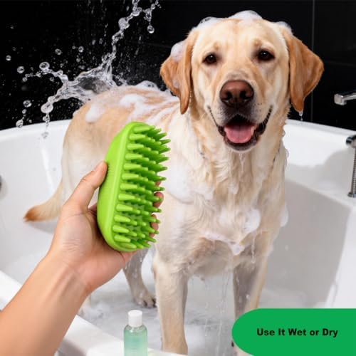 Rubber Curry Brush for Short Haired Dogs, Gentle Curry Comb - Image 6