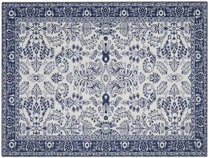 Lovewag Cat Litter Mat, Litter Box Mat, Indigo Garden, 36x48, 2 Pack - Image 3