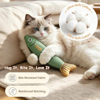 Autumn Knife Fish Cat Toy, 4 Pack Catnip Toys - Image 6