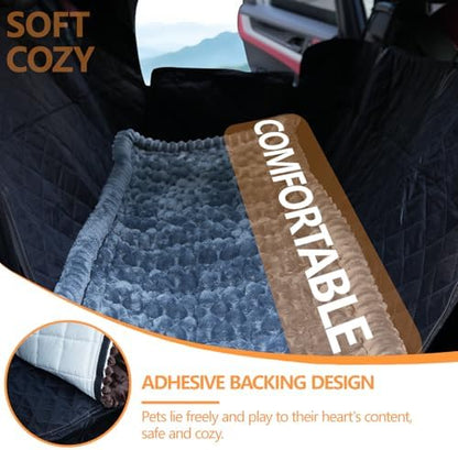 Dog Car Seat Cover 2 Piece Seat Waterproof Hammock and Grey Cover - Image 5