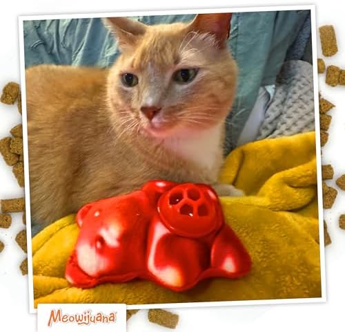 Meowijuana Knock 'n' Nibble Gummy Bear Treat-Dispensing Cat Toy - Image 6