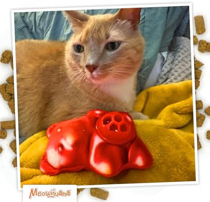 Meowijuana Knock 'n' Nibble Gummy Bear Treat-Dispensing Cat Toy - Image 6