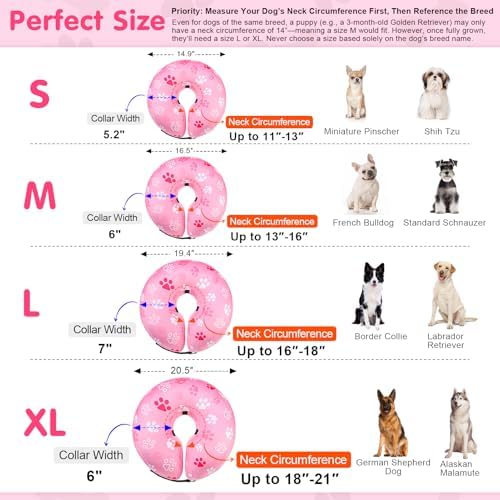 BEAUTYZOO Dog Cone Collar Alternative After Surgery,Pet Neck Donut E‑Collar - Image 3
