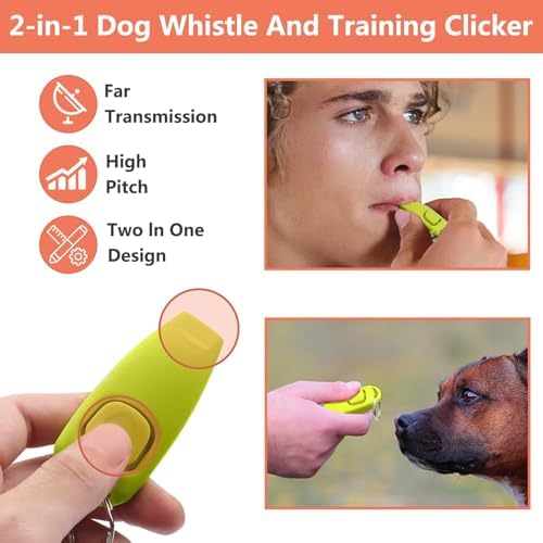 BARKIE Dog Training Kit - Treat Pouch, Pet Training Fanny Pack, 2 Puppy Training Clickers, Ultrasonic Silent Whistle, 2-in-1 Whistle Clicker, Clicker Training Guide Booklet, Dog Poop Bag (Grey) - Image 6