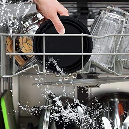 Large Dog Bowl Pet Collapsible Bowls, 2 Pack Collapsible Dog Water Bowls for Cats Dogs, Portable Pet Feeding Watering Dish for Walking Parking Traveling with 2 Carabiners (Large, Black+Black) - Image 6