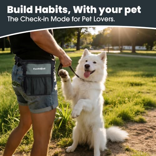 Dog Treat Pouch, 4 Cup Training Bag, Magnetic Closure, 3 Way Wear, Gray - Image 7
