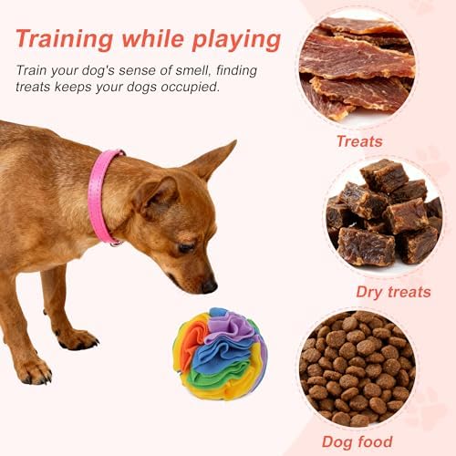 Snuffle Ball for Dogs, Interactive Dog Toys, Colorful, Small - Image 5