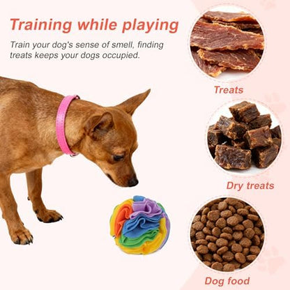 Snuffle Ball for Dogs, Interactive Dog Toys, Colorful, Small - Image 5