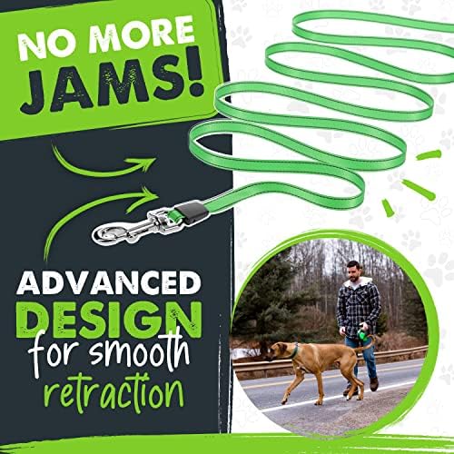 Mighty Paw 16' Retractable Dog Leash with Poop Bag Holder, Large Pets - Image 4