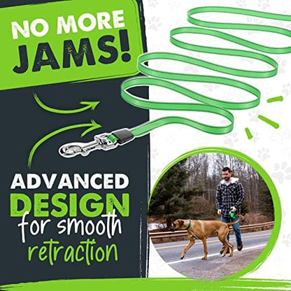 Mighty Paw 16' Retractable Dog Leash with Poop Bag Holder, Large Pets - Image 4