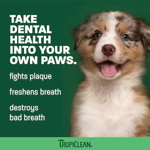 TropiClean Fresh Breath Puppy Tooth Brushing Kit, New Puppy Essentials - Image 3