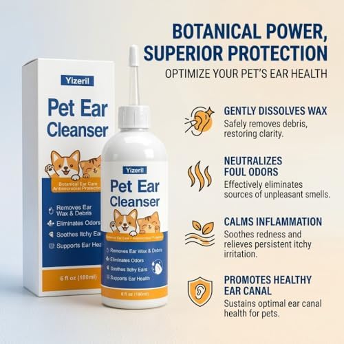Dog Ear Wash, Wax Debris and Odor Cleaner, Alcohol-Free, 6 fl oz - Image 6