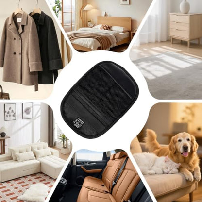 Pet Hair Remover Gloves Black Static Hair Remover Reusable for Clothes Sofa Car Seat - Image 5