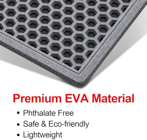 Waretary Cat Litter Mat, 47"x 36", Waterproof, Scatter Control, Grey - Image 5