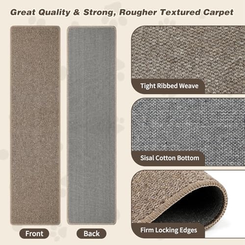 FHTONGE 71x15.8" Thickened Cat Wall Climbing Carpet with 16 Fixed Nails - Image 3
