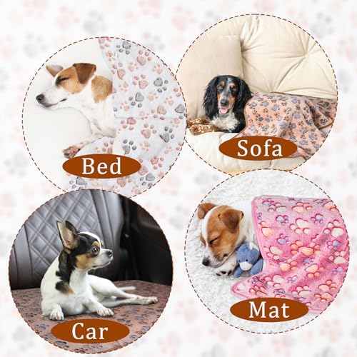 CADONO 1 Pack 3 Blankets for Dog Puppy Cat (Small 23x16'', Grey) - Image 4