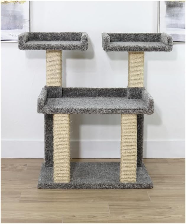 Elegance Trees Maine Coon Deluxe Cat Perch with Extra-Large Sturdy Platforms and Plush Cushions, Designed for Maine Coon Cats, Offering Luxurious Comfort and Stylish Multi-Level Climbing Spa