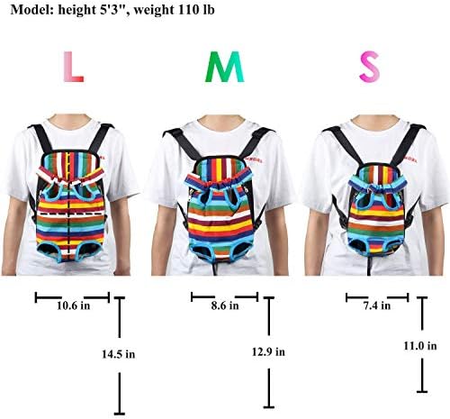 Dog Carrier Legs Out Front Pet Carrier Backpack Adjustable Puppy Cat Small Bag with Shoulder Strap and Sling for Traveling Hiking Camping Outdoor - Image 5