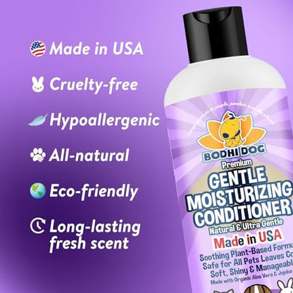 Bodhi Dog Gentle Moisturizing Dog Conditioner - Soothing Plant-Based Formula with Aloe Vera & Jojoba Oil - Hydrates & Softens Coat - Leaves Coat Soft Shiny & Manageable - Lavender Scent (17 Fl Oz) - Image 2